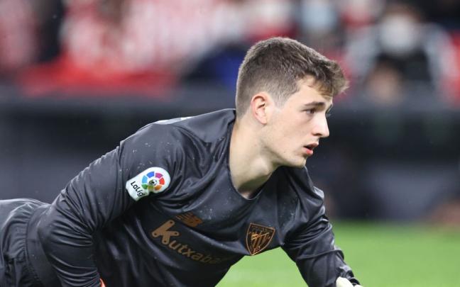 Julen Agirrezabala está defendiendo el marco del Athletic en la UEFA Europa League Julen Agirrezabala está defendiendo el marco del Athletic en la UEFA Europa League